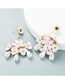 Fashion Pearl Resin Floral Pearl Earrings