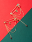 Fashion Bow Alloy Drop Oil Bow Bell Chain Brooch