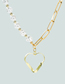 Fashion Gold Alloy Hollow Chain Love Necklace
