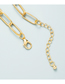 Fashion Gold Alloy Hollow Chain Love Necklace