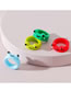 Fashion Color Agate Frog Ring Set