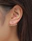 Fashion A2511 Alloy Round Bead Geometric Stud Earrings