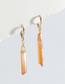 Fashion Brown Alloy Crystal Tooth Ear Ring