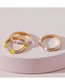 Fashion 2# Geometric Dripping Ring Set