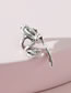 Fashion Silver Alloy Frog Ring