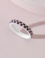 Fashion Checkerboard Resin Checkerboard Ring