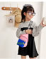 Fashion Pink Children S Contrast Letter Crossbody Small Bag