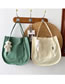 Fashion Green Plush Bear Large-capacity Single Shoulder Bag