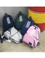 Fashion Green Striped Large Capacity Backpack