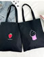 Fashion Black 9 Printed Large-capacity One-shoulder Handbag