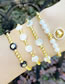 Fashion D Pearl Love Peas Beaded Bracelet