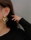 Fashion Gold Hollow Pearl Love Stud Earrings