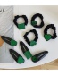 Fashion Square Green Square Letter Hairpin