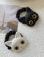 Fashion White Cat Cartoon Cat Black And White Cat Hair Ring