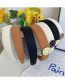 Fashion Black Smiley Milk Tea Color Sponge Smiley Headband