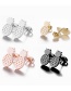 Fashion Steel Color Stainless Steel Small Pineapple Earrings
