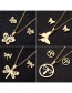 Fashion Steel Color Stainless Steel Hollow Dragonfly Butterfly Insect Necklace Earring Set