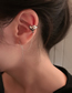 Fashion Silver Alloy Heart Tassel Earrings