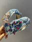 Fashion Color Fabric Alloy Diamond-studded Knotted Headband
