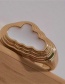 Fashion White Copper Plated Real Gold Dripping Cloud Ring