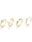 Fashion Gold Set Of 7 Astral Diamond Rings