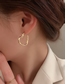 Fashion Gold Color Metal Heart Ring Earrings