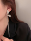 Fashion Silver Color Butterfly Wing Tassel Stud Earrings