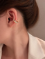 Fashion Gold Color Pearl Tassel Ear Bone Clip Ear Line All-in-one Stud Earrings Single