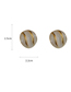 Fashion Gold Color Geometric Oil Drop Shell Earrings