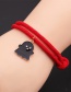 Fashion White Ghost Halloween Alloy Dripping Oil Castle Ghost Zombie Red String Bracelet