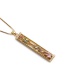 Fashion Gold Copper Plated Real Gold And Colored Zirconium Long Brand Necklace
