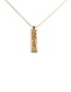 Fashion Gold Copper Plated Real Gold And Colored Zirconium Long Brand Necklace