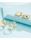 Fashion Gold Five-piece Alloy Smooth Round Ring Set