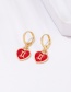 Fashion Cancer Alloy Drop Oil Love Constellation Earrings