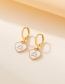Fashion Pisces Alloy Drop Oil Love Constellation Earrings