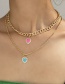 Fashion Gold Alloy Heart Necklace Multilayer Necklace