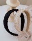 Fashion Black Fabric Pleated Headband