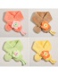 Fashion Orange Pink Flowers Around 2-8 Years Old Children's Cartoon Flower Scarf (around 2-8 Years Old)