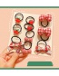 Fashion Orange Peach Heart 8-piece Set Children's Bowknot Flower Hair Tie Set