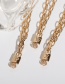 Fashion F Copper Inlaid Zirconium 26 Letters Lock Necklace