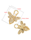 Fashion White Gold Micro Diamond Bee Pearl Diy Accessories