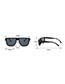 Fashion Green Frame Double Gray Sheet One-piece Large Frame Sunglasses