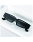 Fashion Coffee Box Double Tea Slices Triangle Narrow Frame Sunglasses