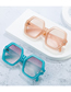 Fashion Tea Box Double Tea Slices T-shaped Polygonal Sunglasses
