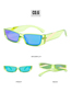 Fashion Leopard Frame Tea Slices Small Frame Cat Eye Sunglasses