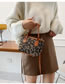 Fashion Light Brown Pu Leopard Print Large Capacity Crossbody Bag