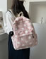 Fashion Pink With Pendant Plush Polka Dot Backpack
