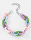 Fashion Color Acrylic Resin Chain Bracelet