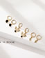 Fashion 6# Alloy Five-pointed Star Eyes Star-moon Geometric Earrings Set