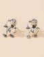 Fashion Silver Halloween Frog Earrings